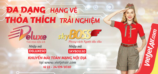 hạng vé Deluxe Vietjet Air