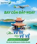 Cùng Bamboo Airways mua vé đi tặng vé về - BAY CÔN ĐẢO SAY MÊ