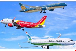 Vietnam Airlines, Vietjet, Bamboo Airways bắt đầu mở bán vé bay quốc tế